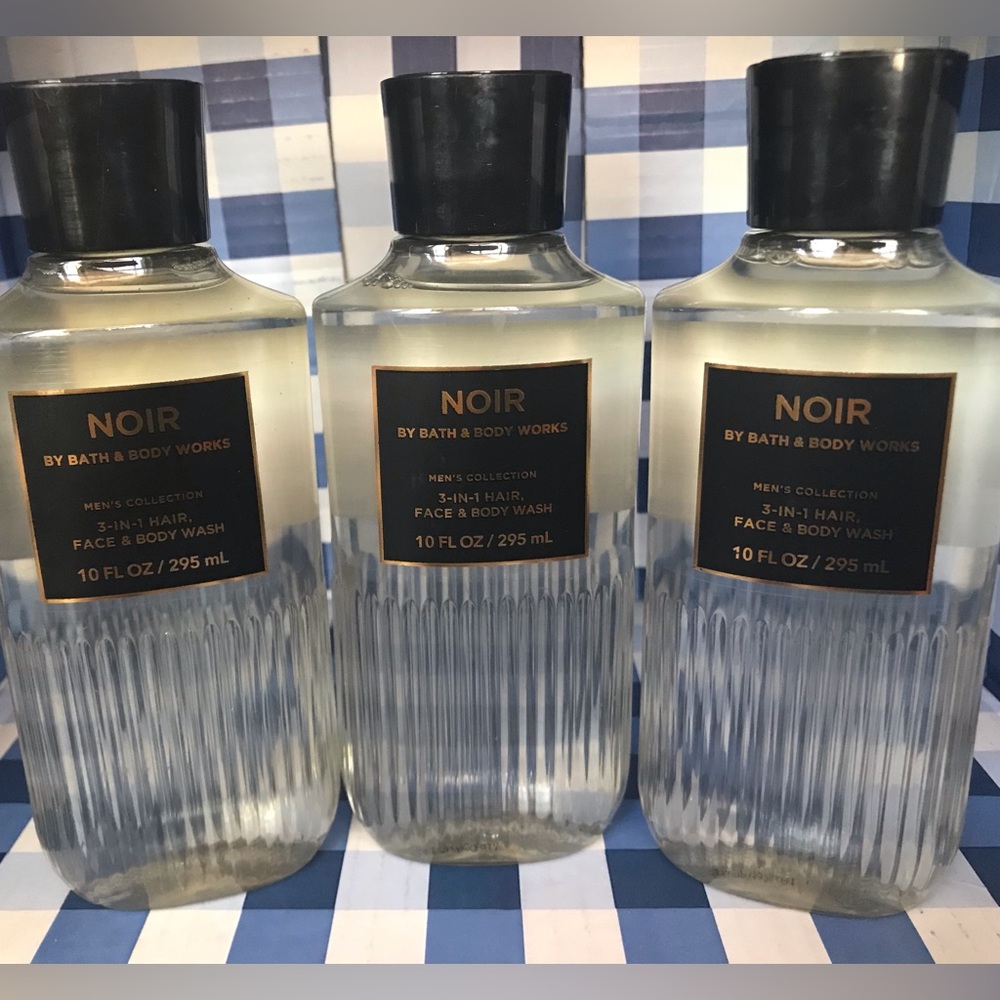 NOIR MEN’S COLLECTION 3-in-1 HAIR, FACE, & BODY WASH 3PCS